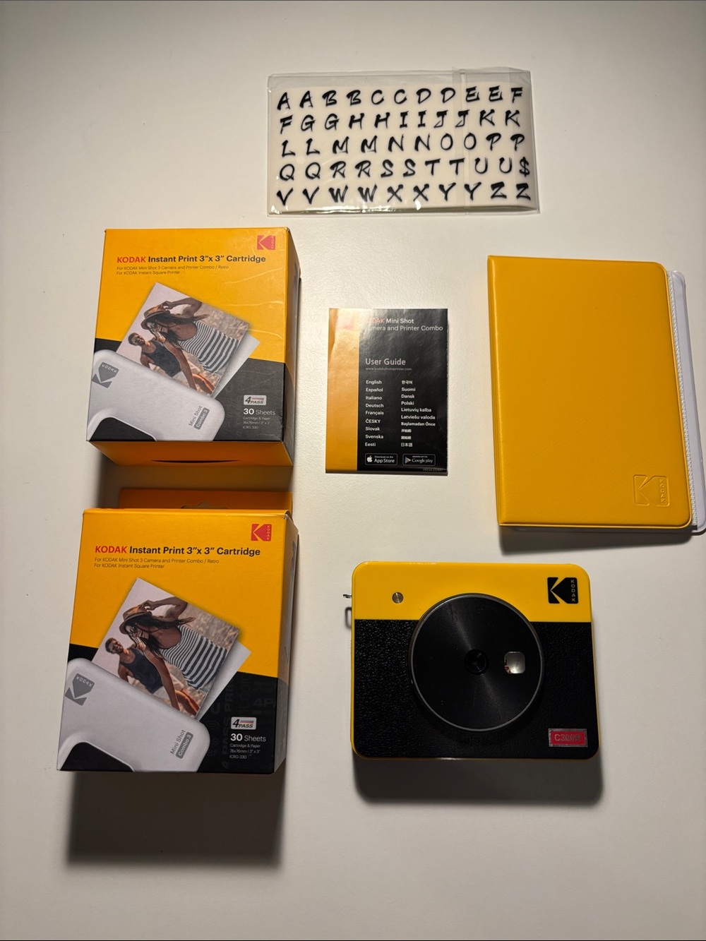 Kodak Yellow & Black Instant Print Camera Kit